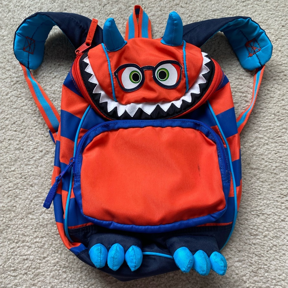 Baby Gap monster kid backpack